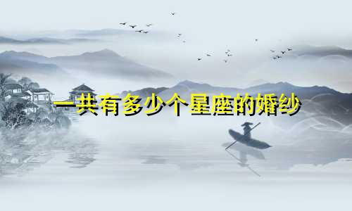 一共有多少个星座的婚纱