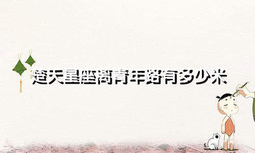 楚天星座离青年路有多少米