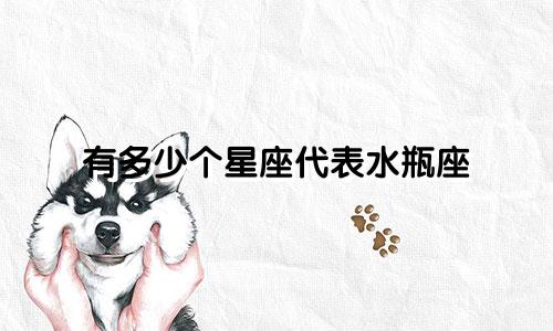 有多少个星座代表水瓶座