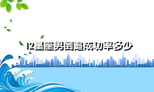 12星座男倒追成功率多少