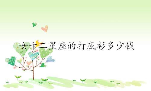 女十二星座的打底衫多少钱