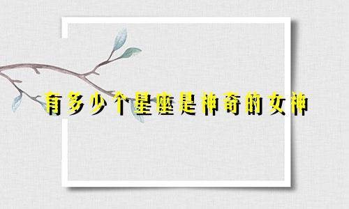 有多少个星座是神奇的女神