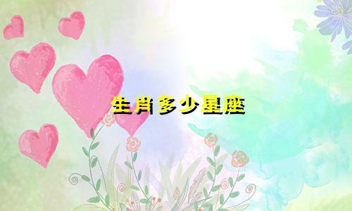 生肖多少星座