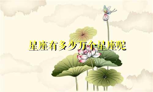 星座有多少万个星座呢