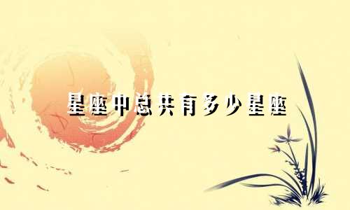 星座中总共有多少星座