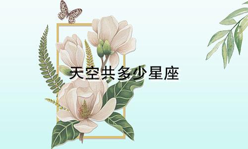 天空共多少星座