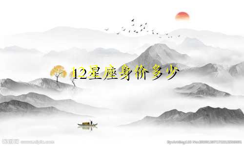 12星座身价多少