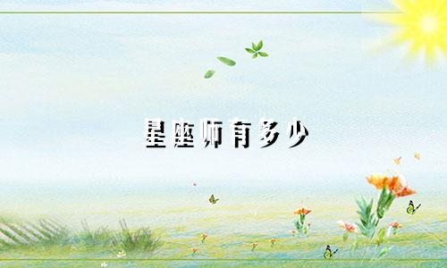 星座师有多少