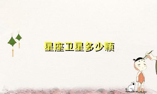 星座卫星多少颗