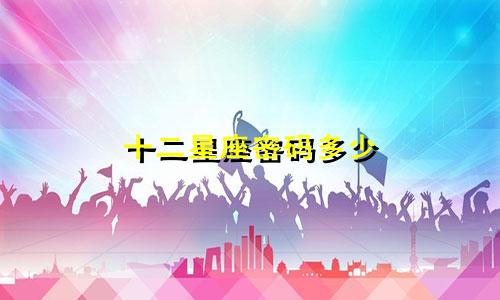 十二星座密码多少