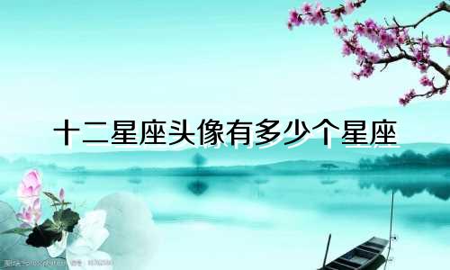 十二星座头像有多少个星座