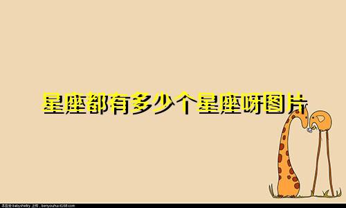 星座都有多少个星座呀图片