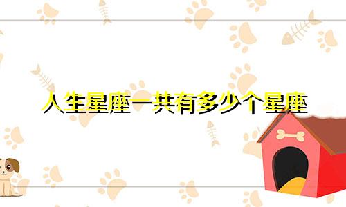 人生星座一共有多少个星座