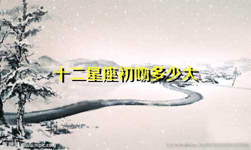 十二星座初吻多少大