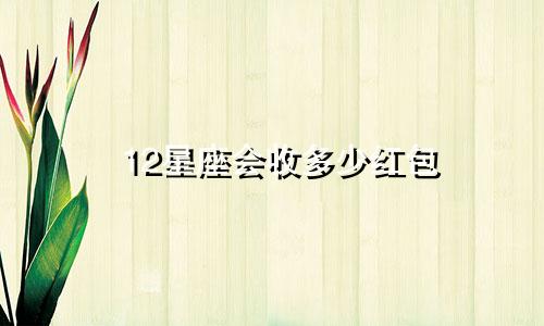 12星座会收多少红包