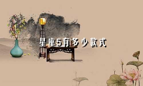 星座5有多少款式