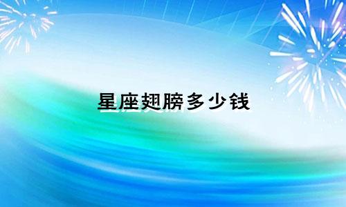 星座翅膀多少钱