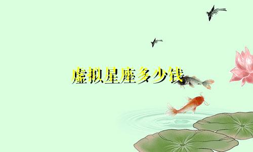 虚拟星座多少钱