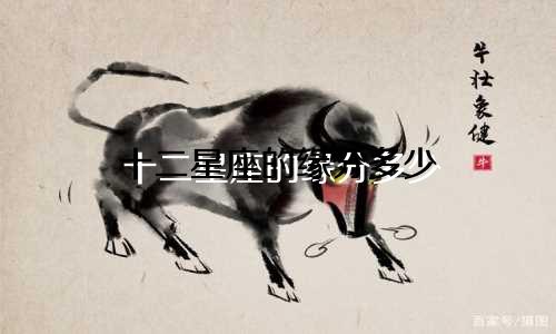 十二星座的缘分多少