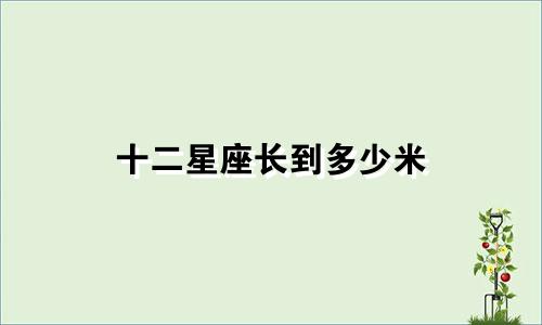 十二星座长到多少米