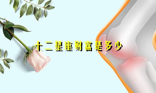 十二星座财富是多少