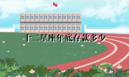 十二星座年底存款多少