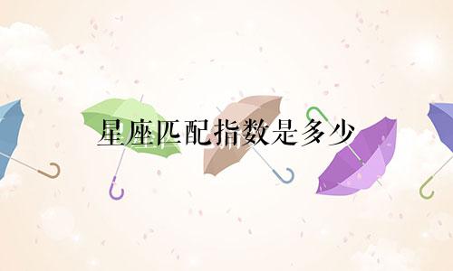 星座匹配指数是多少