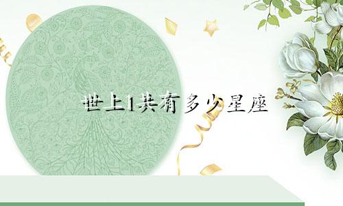 世上1共有多少星座