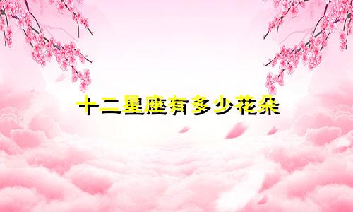 十二星座有多少花朵