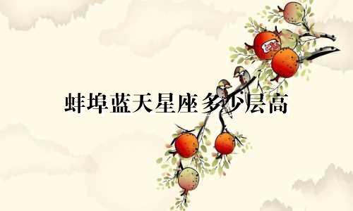 蚌埠蓝天星座多少层高