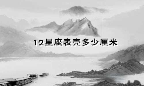 12星座表壳多少厘米