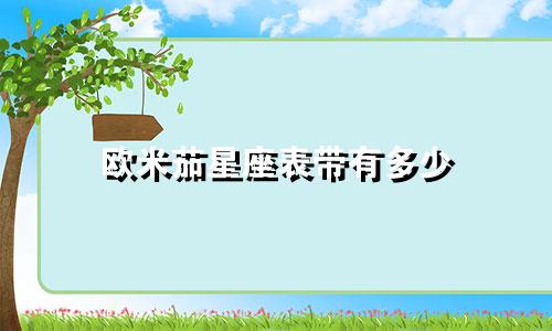 欧米茄星座表带有多少