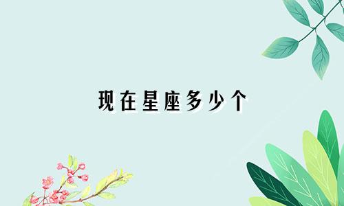 现在星座多少个