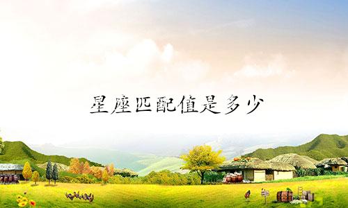 星座匹配值是多少