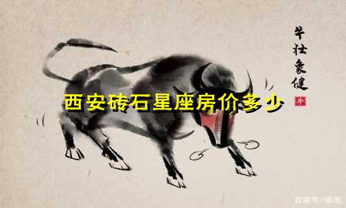 西安砖石星座房价多少