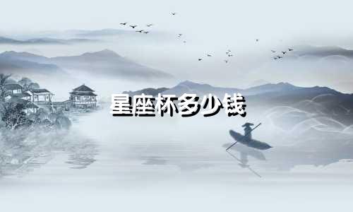 星座杯多少钱
