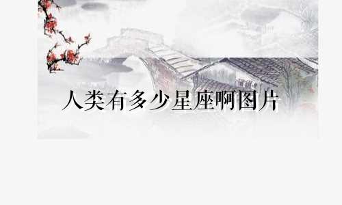 人类有多少星座啊图片