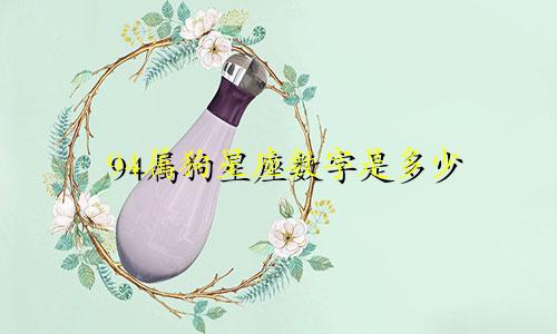 94属狗星座数字是多少