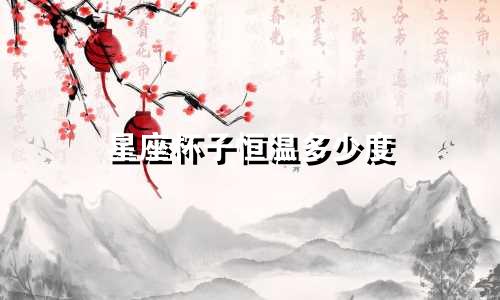 星座杯子恒温多少度