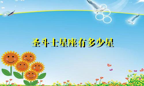 圣斗士星座有多少星