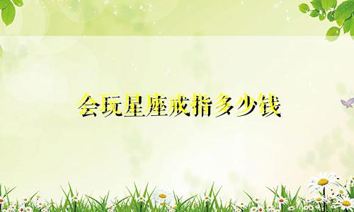 会玩星座戒指多少钱
