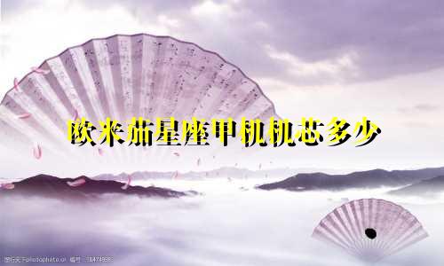 欧米茄星座甲机机芯多少